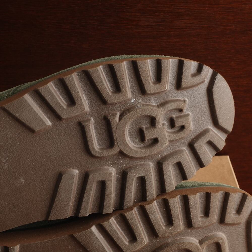 UGG Boots Youth Size 4 Green Hilmar CWR Suede Ankle Waterproof Zip Lined Winter - Picture 11 of 16